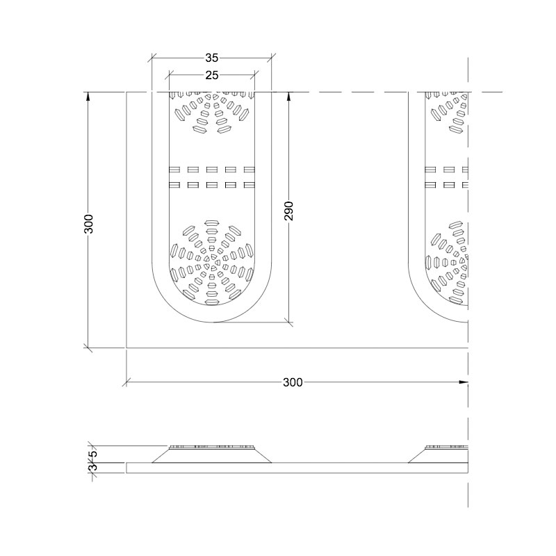 DIPL-30x30 Tactile Warning Integrated TGSI Peel and Stick