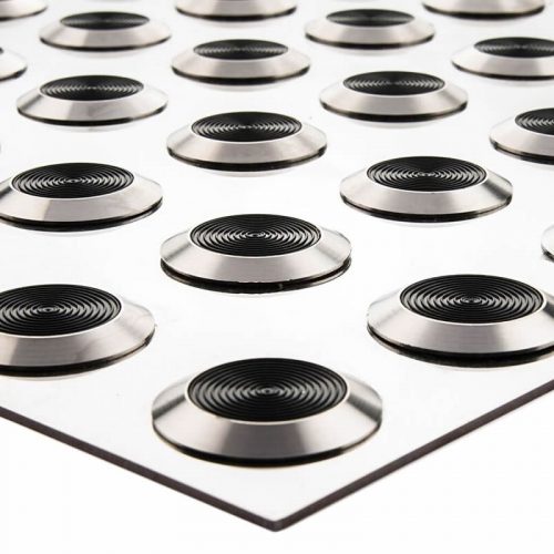 Tactiles Warning Integrated Stainless Steel Plate Poly Infill