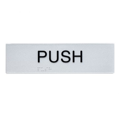 Braille Sign Push