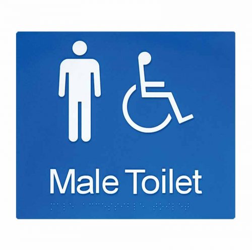 Braille Sign Male Toilet