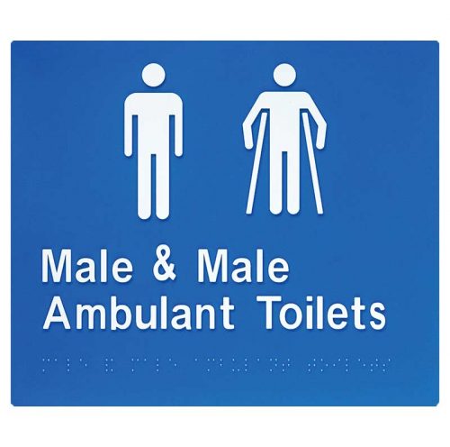 Braille Sign Male Ambulant Toilet