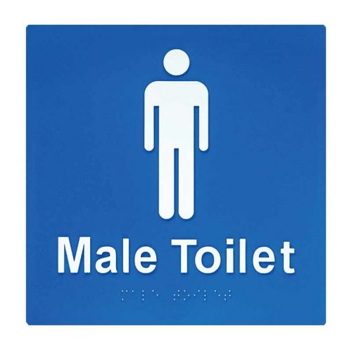 Braille Sign Male Toilet