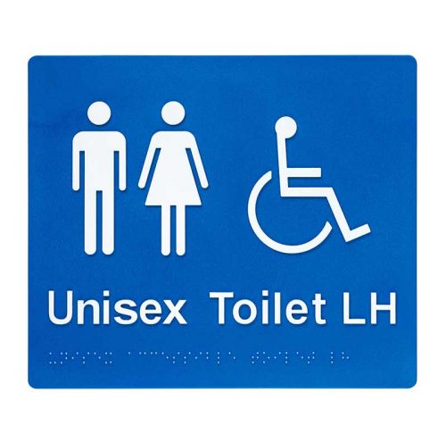 Braille Sign Unisex Toilet
