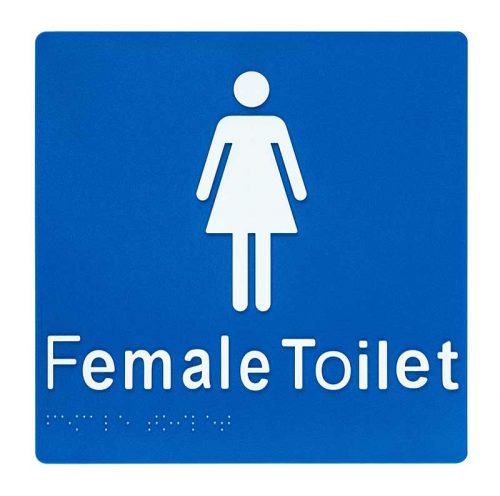 Braille Sign Female Toilet