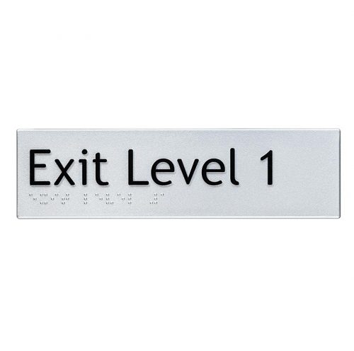 Braille Sign Exit Level 1