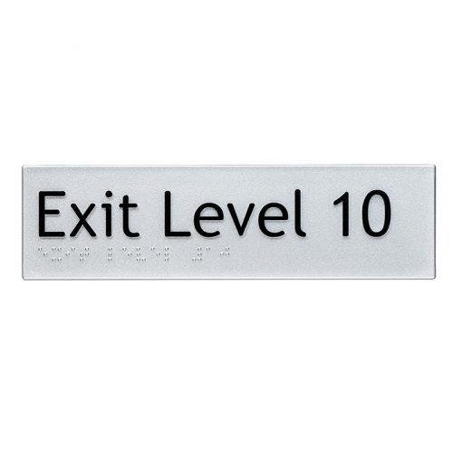 Braille Sign Exit Level 10