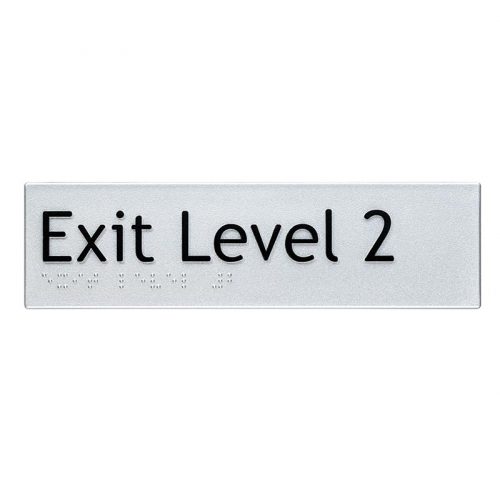 Braille Sign Exit Level 2