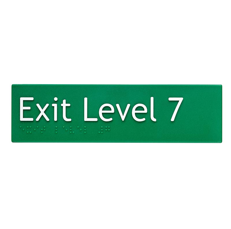 Braille Sign Exit Level 7