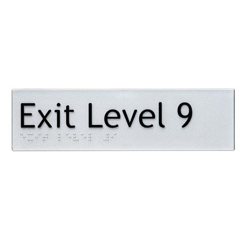 Braille Sign Exit Level 9