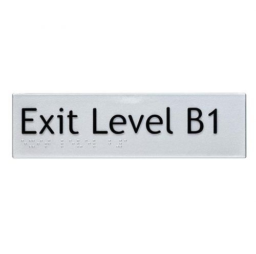Braille Sign Exit Level B1