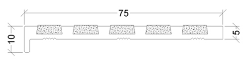 SR5-75X10X5 Series 5 Stair Nosing