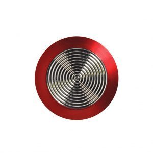 Tactile Stainless Steel with Red Rim