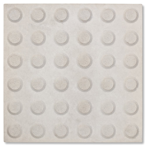 Tactiles Warning Integrated Paver Ivory