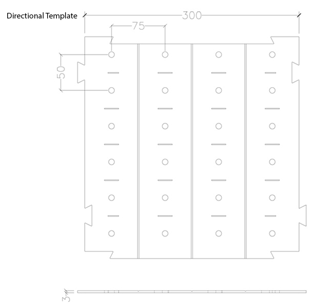DDTP-30X30-TSA Directional Drilling Template