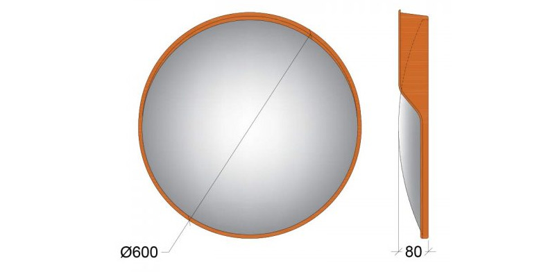 Convex Safety mirror