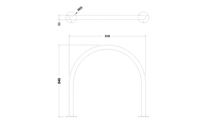 Hoop Bike Rack BRH-S-850