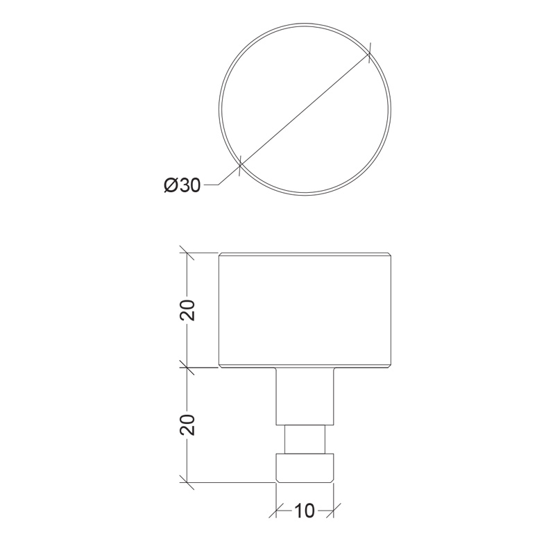 SDB-30x20-SS button Skate deterrent