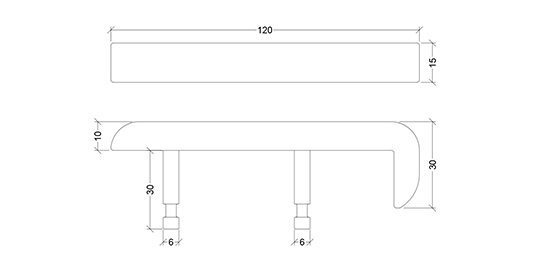 SDC-30-SS Bar Skate Deterrent Corner