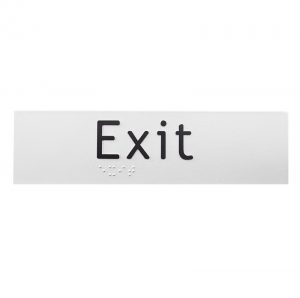 Exit Braille Sign • Tactile Systems Australia