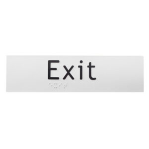 Exit Braille Sign