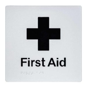 First Aid Braille Sign