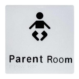 Parent Room Braille Sign