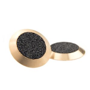 Brass Tactile with Black Carb Infill Warning Composite Discrete