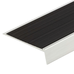 Classic Series 4 Anodised Surface Mount Stair Nosing with Insert Aluminium Insert