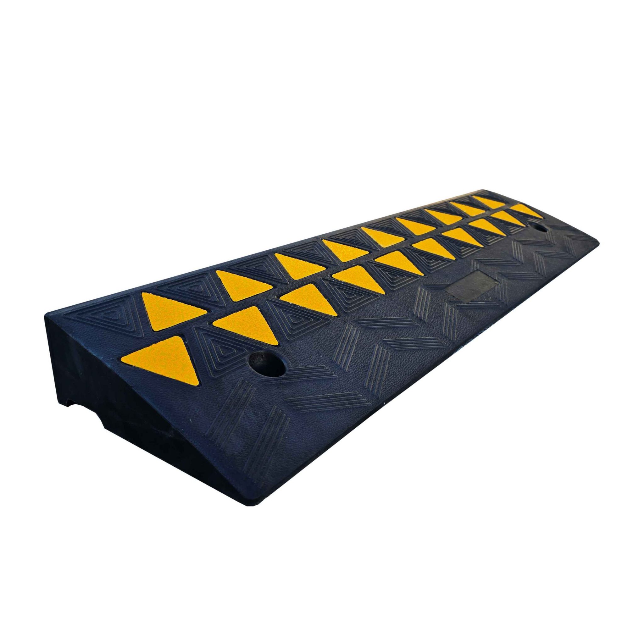 Black Ramp Tactiles Speed Cushions work to slow or calm traffic in any area