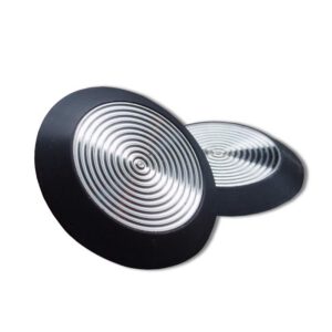 Warning Composite Discrete Stainless Steel Tactile with Coloured Rim