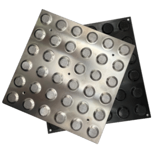 Tactile Plate Warning Integrated Stainless Steel 30x30