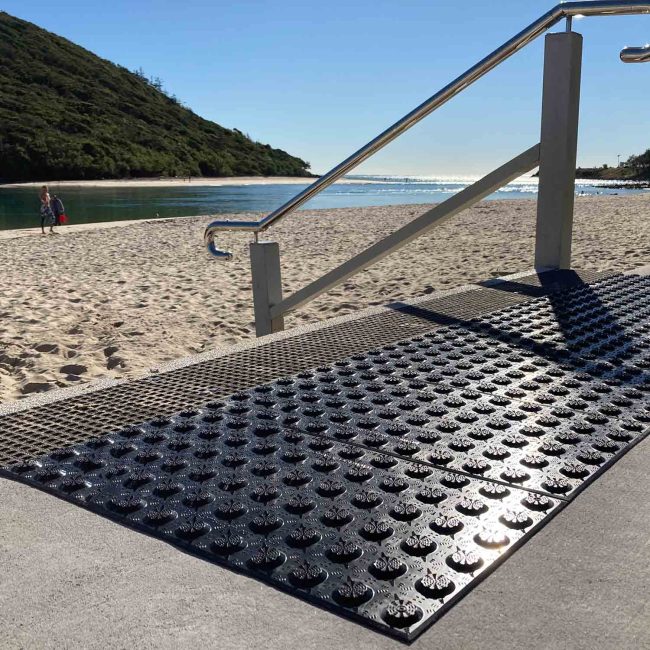tactile indicators flooring for public beach access