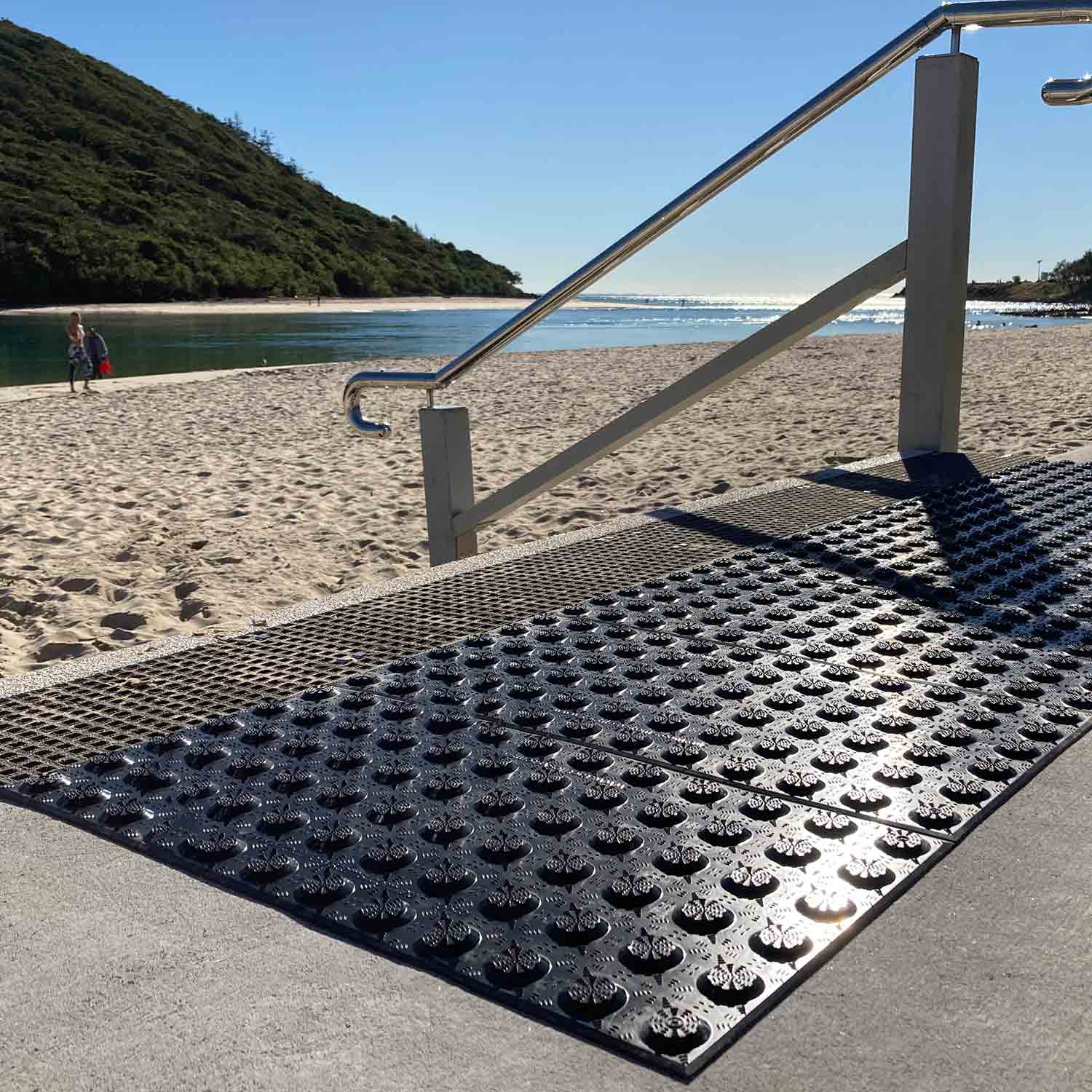 tactile indicators flooring for public beach access