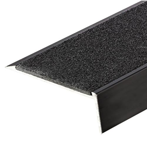 Classic Series 4 Anodised Surface Mount Stair Nosing with Insert P5 Safeguard