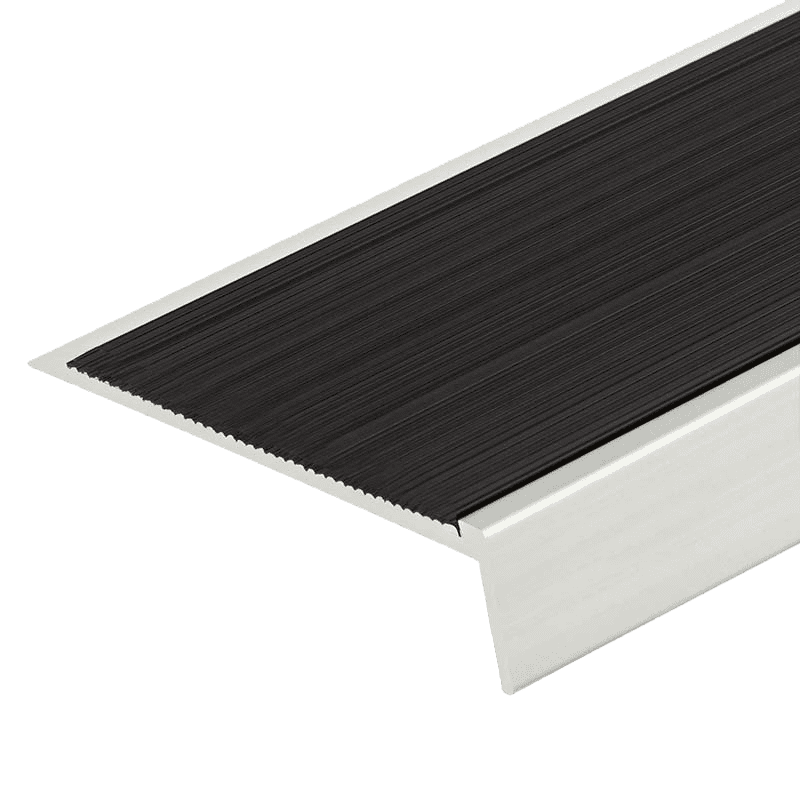 Classic Series 4 Anodised Surface Mount Stair Nosing with Insert Aluminium Insert